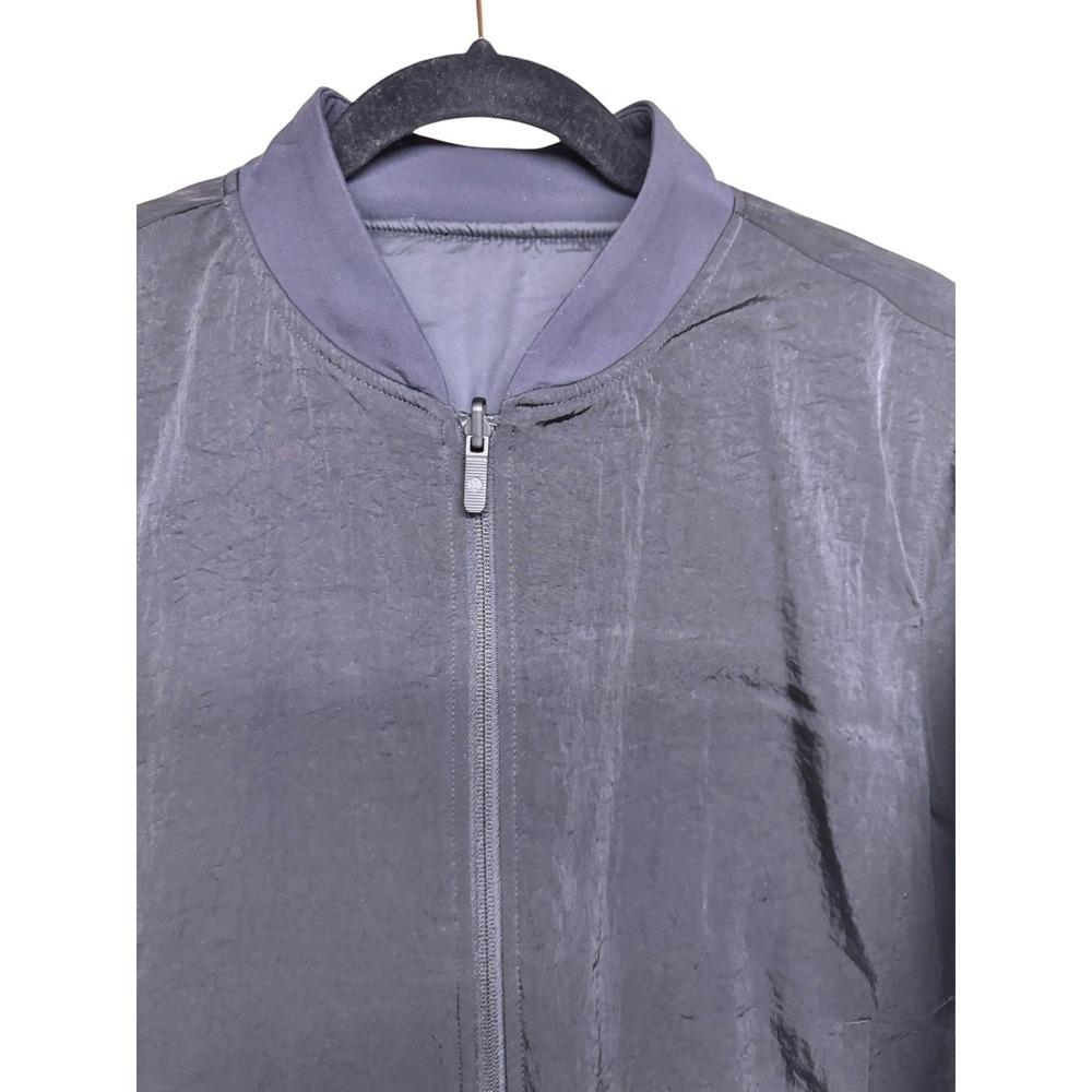 Lululemon Non-Stop Bomber Jacket Reversible Black Women's‎ Size 12 - Picture 3 of 15